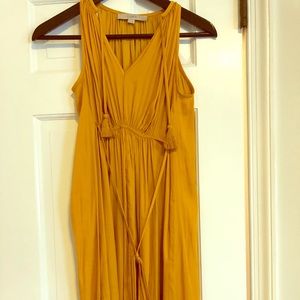 Beautiful marigold silk summer dress